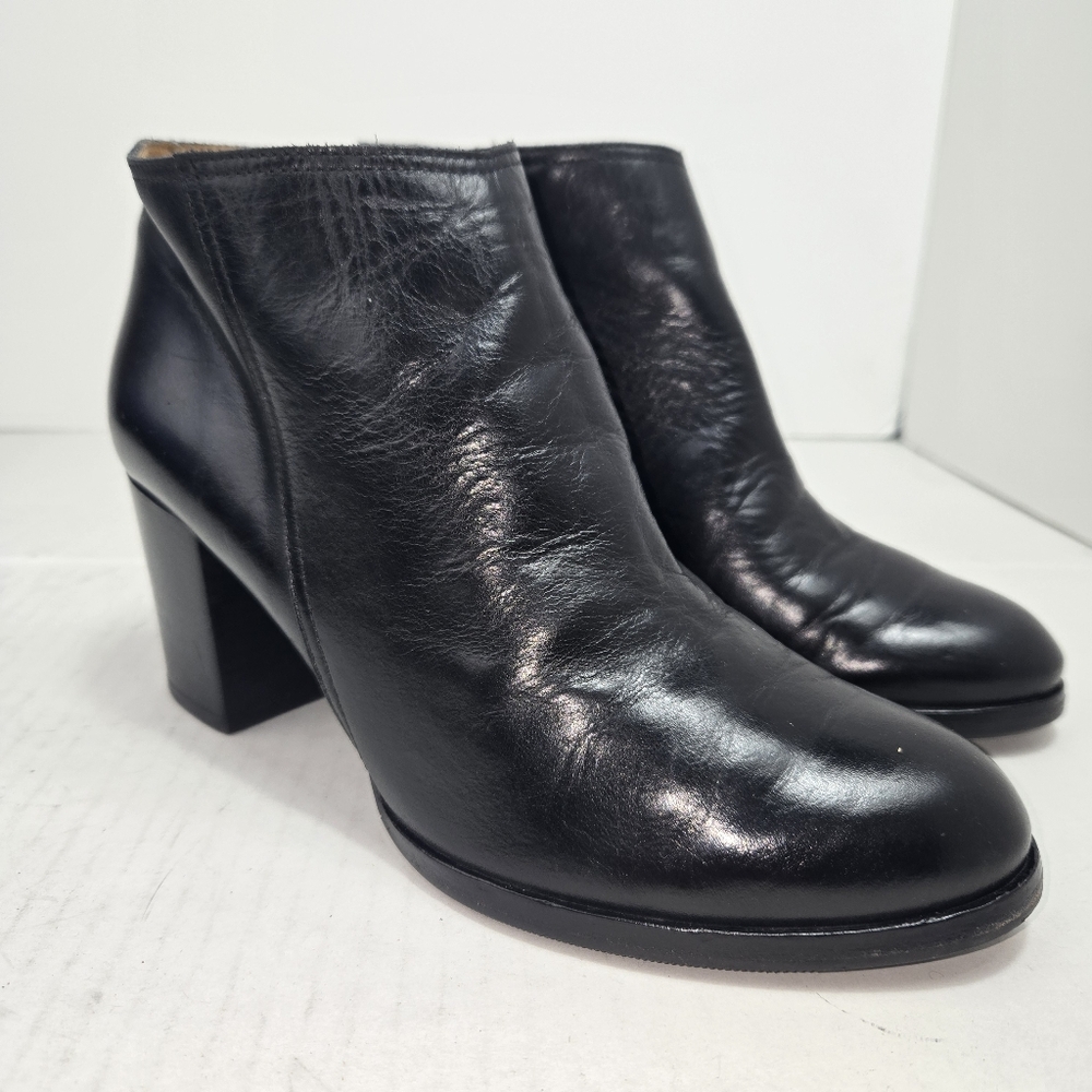 Hope By Ringstrand Sodenberg Leather Ankle Booties Women's Sz 9 Black Casual